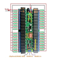 Miniatyrbild 4 av 5: 32-kanals Modbus RTU RS485 Relä Switch Board UART Seriell Port Modul DIN-skena Box PLC Expansionskort