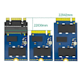 Miniatyrbild 4 av 5: M.2 NVME M-Key 2230 till 2242 Förlängningsadapter för (5st)