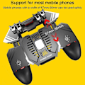 Miniatyrbild 5 av 5: Triggers 6 Fingrar Mobilspelskontroll Shooter Trigger Kylfläkt Powerbank Speljoystick 3 I 1-4000mAh-