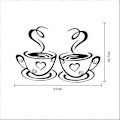 Miniatyrbild 2 av 5: Cafe Tea Stickers S Konst Vinyl Dekal Kit Restnt Pub R2st