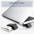 Miniatyrbild 3 av 3: 4 st Universal Laptopställ Laptop Riser Hållare Ventilerat Ställ för Notebook Dator Tangentbord