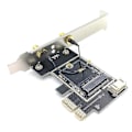 Miniatyrbillede 4 af 5: Ngff M2 Trådløs Til Pci-e Pcie Med 2 Ac Antenner Kompatibel Intel Ax200