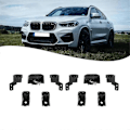 Miniatyrbild 5 av 5: 1 par L+R Främre Strålkastar Reparationsfäste Kit 63117931711 för X3 G01 G08 X4 G02 2017-2021 Fast Kloklammerfäste