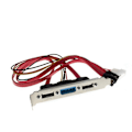 Pikkukuva 5 / 5: PC DIY SATA - ESATA ja 4-nastainen IDE Molex -virtalähde PCI-kiinnikekaapeli