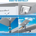 Pikkukuva 4 / 5: Gen 3 -sovittimen satelliittilaiteteline + pohjaseinäkiinnike V3-kattotelineen lisävarusteille B