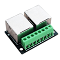 Miniatyrbild 5 av 5: 4 st RJ45 Ethernet Dubbel Hona Terminal Breakout Board