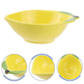 Miniatyrbillede 3 af 3: Keramisk dessertskål, dejligt design, fad til tørret frugt, madfad til snacks, frugtsalat (citron)