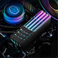 Miniatyrbild 2 av 5: Dator DDR4 DDR5 5V ARGB Sync Minnesmodul Kylare Vit