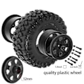Pikkukuva 2 / 5: Rengassarja 1/10 RC Crawler -autoille Axial SCX10 Wraith RR10 Capra, valkoinen