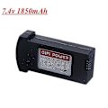 Miniatyrbild 1 av 4: 7.4v 1850mah Lipo Batteri För E520 E520s Jd-22s Rc Quadcopter Reservdelar 7.4v Uppladdningsbart Batteri 1st Till 3st 2pcs