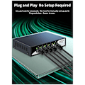 Miniatyrbild 3 av 5: 2.5GbE Ethernet Switch 5 Port 2.5G Nätverk Switch EU-kontakt
