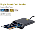 Miniatyrbild 1 av 5: USB Smart Card Reader DNIE ATM CAC IC ID SIM-kortläsare för Windows Linux