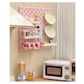 Miniatyrbild 3 av 5: Miniatyr Möbel Pegboard Tillbehör Krok Väggförvaringsställ Svart