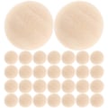 Miniatyrbild 1 av 4: 48 st Obehandlade Träpärlor DIY Hantverksmaterial Halva Träpärlor För Hantverk
