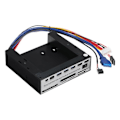 Miniatyrbillede 1 af 5: 5,25 tommer frontpanel-udvidelseshub med 3 USB3.0 2 USB2.0-porte