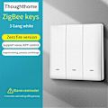 Miniatyrbild 4 av 5: Zigbee Intelligent Switch Noll Fire Line 3 Switch Vit