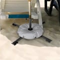 Miniatyrbillede 3 af 5: Foldbar parasolfod til udendørs brug, hvid