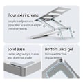 Miniatyrbillede 2 af 5: Laptop Stand Justerbar Foldbar Aluminium Bærbar Høj Kvalitet Computer Stand Egnet til Laptops Op Til 17.3 Tommer