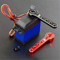 Miniatyrbild 3 av 5: Metall 25t Styrarms Servo Horn för 1/10 RC Crawler Delar Röd