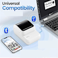 Miniatyrbillede 5 af 5: Bluetooth Labelprinter, Blækfri Bærbar Labelprinter til Adresse, B