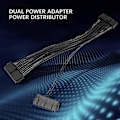 Miniatyrbild 2 av 5: Strömförsörjningssplitter, Dubbel 24-Pin Mining Adapter 12 Tum (30CM)
