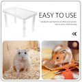 Miniatyrbillede 2 af 4: 1 Sæt Delikat Hamsterlegetøj Slidstærk Hamsterplatform Dekorativ Hamsterseng Hamsterforsyning