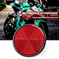 Miniatyrbillede 3 af 5: 2 stk. Runde Røde Reflekser Universal Til Motorcykel ATV 5.6*0.8cm