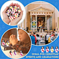 Pikkukuva 5 / 5: 20 KPL Mini Jeesus Figuriini Pääsiäiskoristeet Jeesus Lelut Jeesus Hahmo