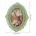 Miniatyrbild 3 av 3: Fotoram i harts i europeisk stil, väggmonterad bordsfotoram, heminredning