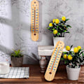 Miniatyrbild 5 av 5: 3 st Väggtermometer Inomhus Stora Utomhustermometrar för Uteplats Dubbla Skalor Termometer för Temperatur Hem Pool
