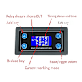 Miniatyrbild 4 av 5: DC 6-30V LED Digital Tidsfördröjningsrelämodul Programmerbar Reläkontrollbrytare Timing Trigger Cykel med Fodral