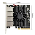 Miniatyrbild 2 av 5: PCIE X8 Portar Gigabit Ethernet Controller-kort 1x 1000Mbps NIC