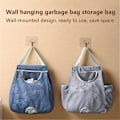 Miniatyrbillede 3 af 5: Hængende Opbevaringspose Åndbar Pladsbesparende Polyester Vægophængt Affaldspose Organizer Køkkenartikler Grey B