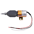 Miniatyrbillede 3 af 5: 24V Brændstofstop Solenoid Brændstof Afbryder Solenoid