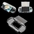 Miniatyrbild 3 av 5: Kristallskyddande Hårt Bärfodral Skydd för Playstation PSP 2000 3000