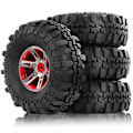 Miniatyrbild 1 av 5: 4stk Metall Beadlock Hjul Fälg för 1/10 RC Crawler Bil