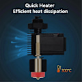 Miniatyrbillede 3 af 5: Til Hotend Ekstruder 0,25 mm 0,4 mm 0,6 mm 0,8 mm 3D Printer Integrerede Dyser Messingdyse 0,4 mm