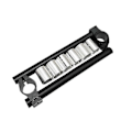 Miniatyrbild 1 av 5: Universal 275mm Motorcykelstyre Justerbart Clip-On Gaffel Separat Styre Universal Inom 3