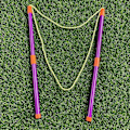 Miniatyrbillede 4 af 5: Aftagelig dobbeltpolet boble reb, farverig boble ring