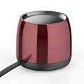 Miniatyrbild 1 av 5: Metallkort Mini Rund Utomhus Hemdator Mini Högtalare Trådlös Bluetooth Högtalare Subwoofer (Röd)