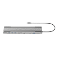 Miniatyrbild 4 av 5: 10 i 1 USB 3.0 Hub Dockningsstationer för Typ-C VGA 4K Video RJ45 Port Kompatibel med SD-läsare Ex