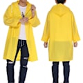 Miniatyrbild 1 av 2: UNIQUEBELLA Regnrock EVA Rese Transparent Regnponcho Regntillbehör för Män och Kvinnor Regnkläder Regnkappa Regnjacka Vattentät för Vandring Cykling