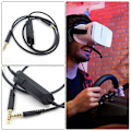 Miniatyrbillede 3 af 3: A40 Headset Gaming Headset Kabel Lydstyrkekontrol Kabel Inline Mute Kabelledning