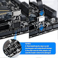 Miniatyrbild 4 av 5: USB 2.0 Frontpanel Header USB 9Pin till USB 2.0 Typ-E