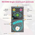 Miniatyrbild 5 av 5: Gitarr Digital Reverb Pedal Inbyggd 9 Digital Reverb Tillbehör