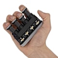 Miniatyrbild 3 av 5: Finger Trainer, 4 justerbara knappar, för gitarrspelare, musiker, idrottare, klättrare och fysioterapi - Svart