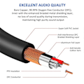 Miniatyrbillede 4 af 5: 3,5 mm til XLR (3-benet) mikrofon-audiokabel hun til han-kabel
