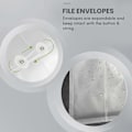 Miniatyrbild 4 av 5: 12-pack Klar Plast Kuvert Expanderbara Filer