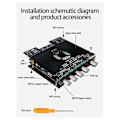 Miniatyrbillede 1 af 5: -AS21 2.1 Kanal Bluetooth Digital Effektforstærker Board Modul
