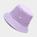 Miniatyrbild 2 av 5: Bucket Hat Unisex 100% Bomull Smile Face Broderi Vändbar Hatt Rese Bucket Strand Solhatt Utomhuskeps